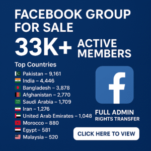 🚀 Facebook Group for Sale – 33,000+ Active Members 🚀